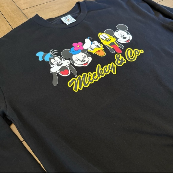 WaltDisney Mickey & Co Mickey Mouse Fab Five Sweatshirt S L Black Disney Parks - Picture 5 of 8